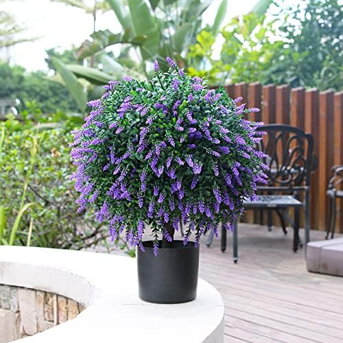 Beautiful Artificial Lavender Topiary for Home Decor