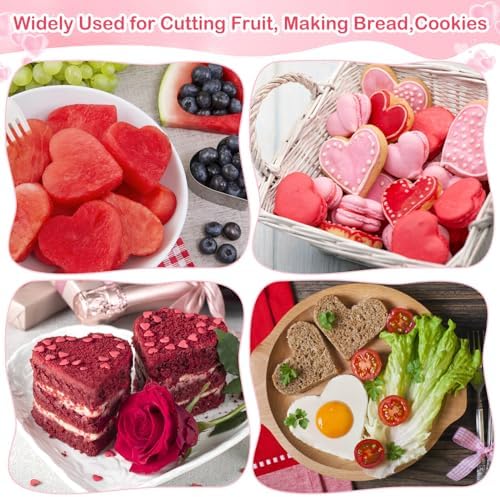 12pcs Heart Cookie Cutter Set Valentines Day Treats Made Easy