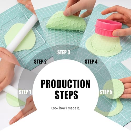 Craft Your Perfect Biscuit Toll with KALAIEN 3-Pack Embosser Set
