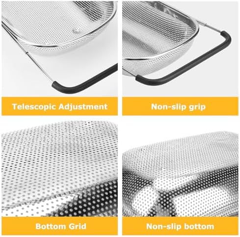 Premium Expandable Colander for Kitchen Use