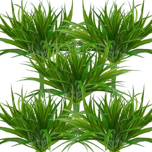 32 Pcs Fake Grass Plants Outdoor Decor