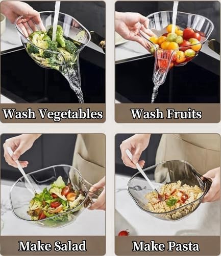 Streamline Design Multifunctional Drain Basket with Spout