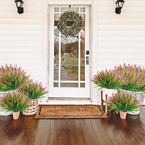 Agusbagli 24 Bundles Artificial Grass Plants