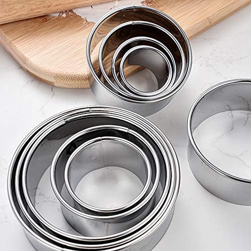 Stainless Steel Round Cookie Cutter Set for Baking and Cookies