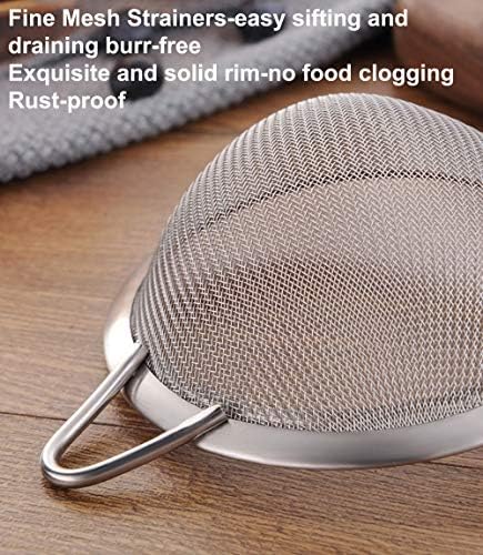 55 Stainless Steel Fine Mesh Strainer with Handle