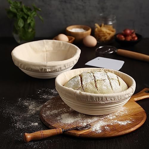 Bread Lovers Solution Saint Germain Premium Round Banneton Basket Set