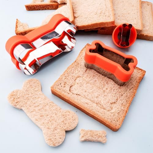 HiHITAOO Dog Cookie Cutters Set 3 Piece