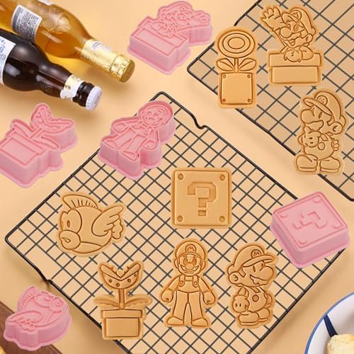 16-Piece Cartoon Cookie Cutters