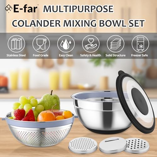 Premium 360-Degree Rotating Colander Set for Kitchen Efficiency