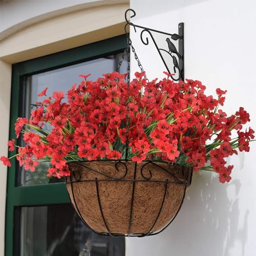 Hananona 14 Red Outdoor Artificial Flowers