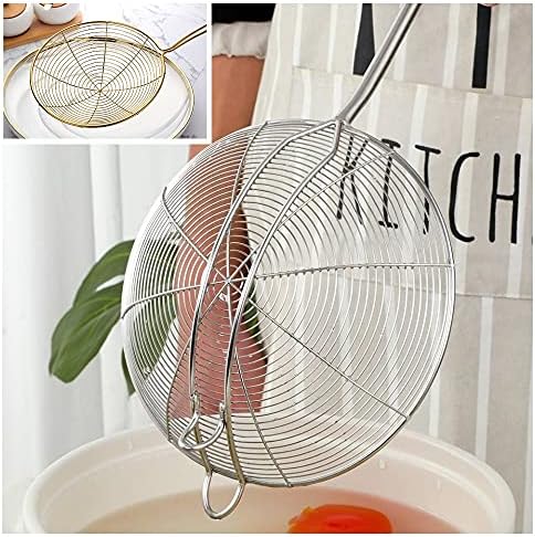 2-Piece 188 Stainless Steel Spider Strainer Skimmer Ladles