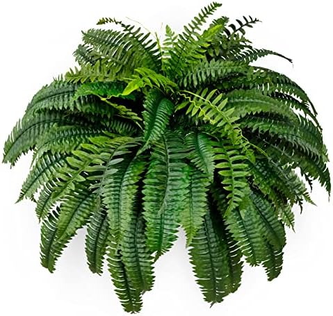 Single Silky Artificial Boston Fern Bush 48-Inch Artif