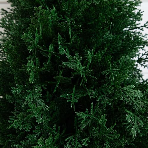 Nearly Natural 25ft UV-Resistant Artificial Cedar with Stake Set of 2