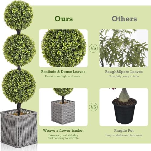 Elegant Front Porch Topiary