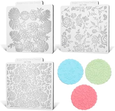 Gxminia Retro Floral embossing Set for Cookies Baking Accessories