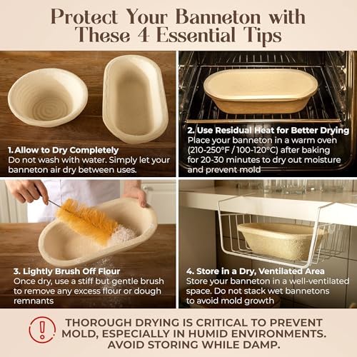 Perfect German-Made 13 Proofing Basket for Sourdough Bread