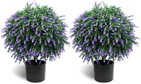 Beautiful Artificial Lavender Topiary for Home Decor