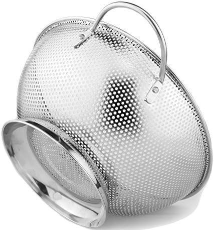 High-Quality Stainless Steel Micro-Perforated 5-Quart Colander