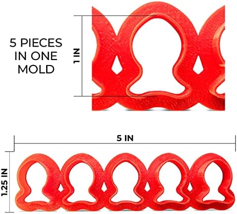 Fish Cookie Cutter Multi x5 Plastic Red Easy to Use