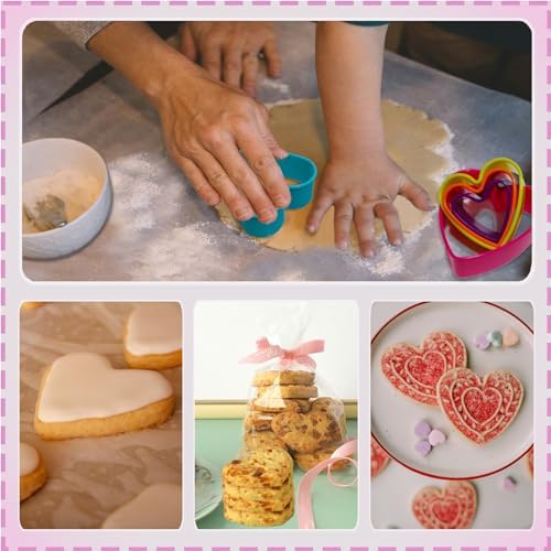 5-Piece Heart Cookie Cutter Set for Quick and Perfect Cookies