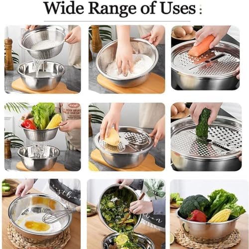Stainless Steel Multifunctional Colander Basin