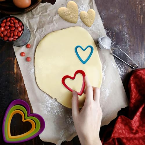5-Piece Heart Cookie Cutter Set for Quick and Perfect Cookies