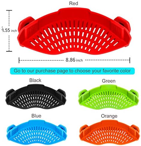 AUOON Clip-On Strainer Effortlessly Drain Style Your Kitchen