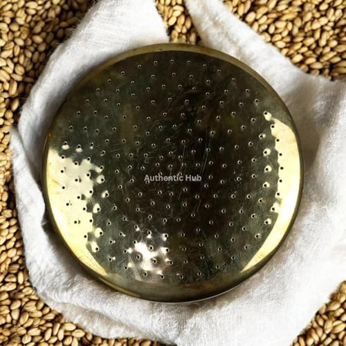 Authentic Brass Jalladai Plate Elegant Kitchen Strainer