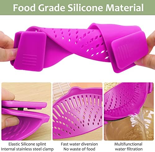 YEVIOR Clip-On Strainer for Pots