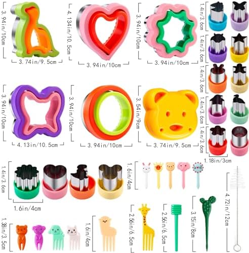 48 Pcs Sandwich Cutter for Kids - Food Grade Stainless Steel PP
