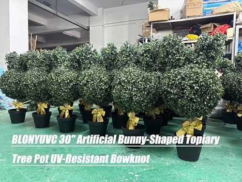 Durable 30 Bunny Topiary for Home Outdoor Use