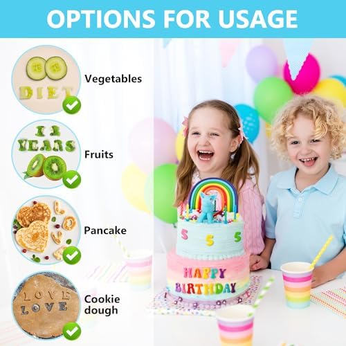 Professional Cake Alphabet Letter Cutters for Easy Edible Decorations