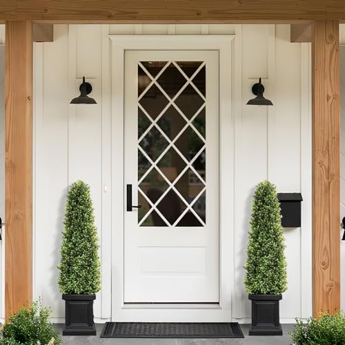 Stylish 35ft Boxwood Topiary Set for Outdoors Indoors