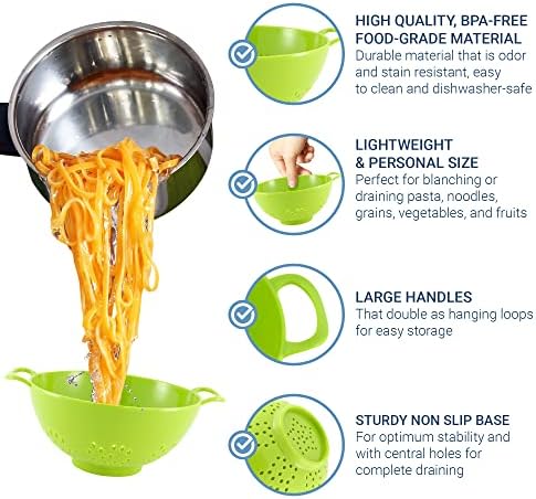 Meadow Lane 6-Inch BPA-Free Colander with Double Handles