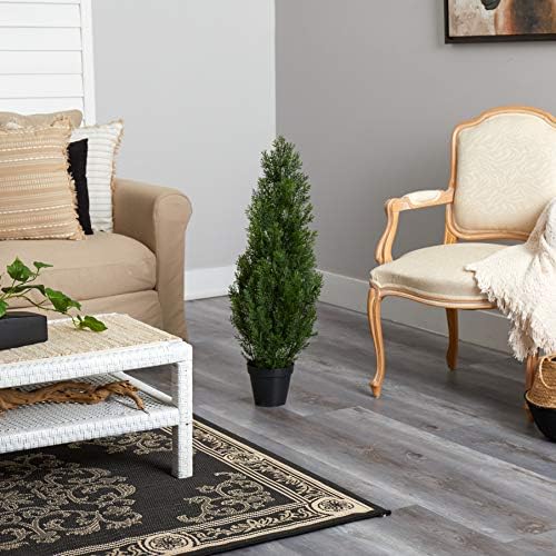 Nearly Natural 3ft IndoorOutdoor Mini Cedar Pine Tree Sturdy Durable