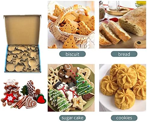 Sturdy 12-Shape Marine Animal Cookie Cutters for Baking