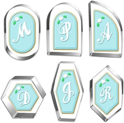 Auletus 6-Piece Geometric Plaque Cookie Cutter Set