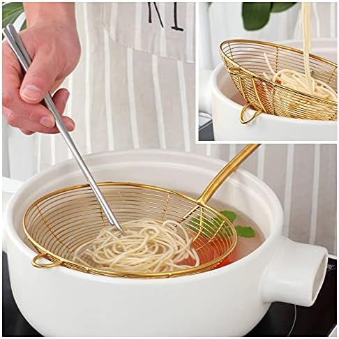 2-Piece 188 Stainless Steel Spider Strainer Skimmer Ladles