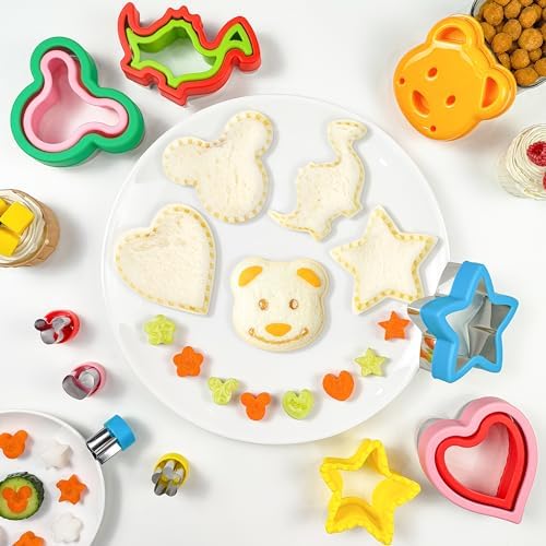 rotsaerakSandwich Cutter Sealer Set of 5 with Cutesy Animal Various shapes