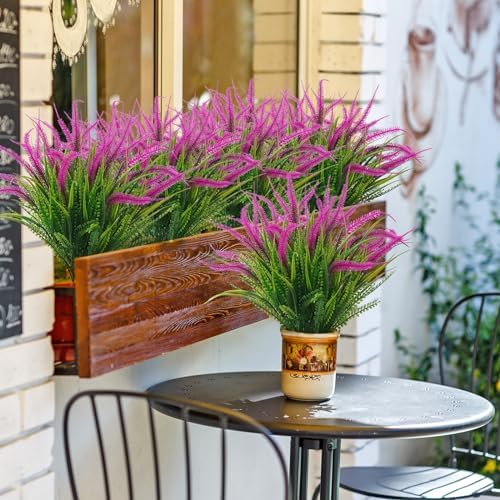 Stunning Faux Greenery 6 Bundles for Home Garden