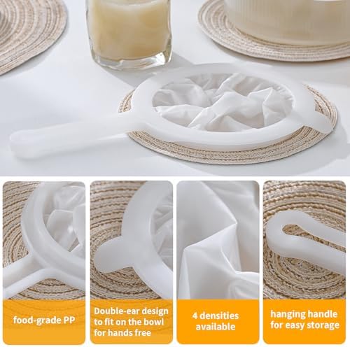 Luckyiren 4-Piece Mesh Strainer Set for Kitchen Uses