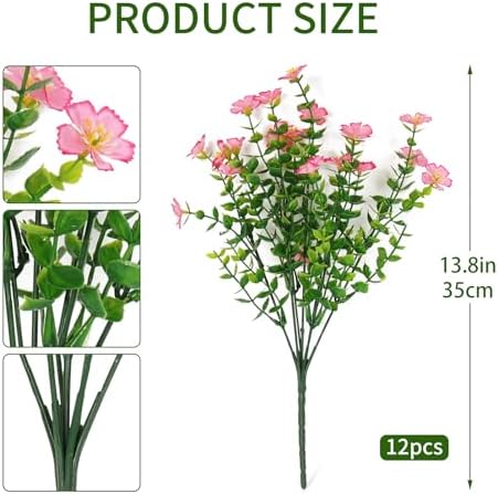 Artificial Silk Flowers Fake Outdoor Decor
