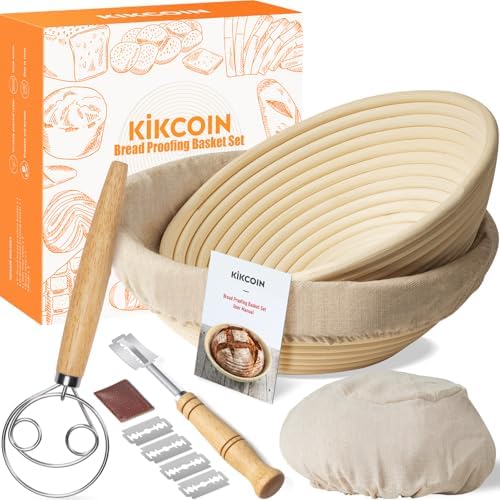 Kikcoin Banneton Proofing Baskets Set of 2