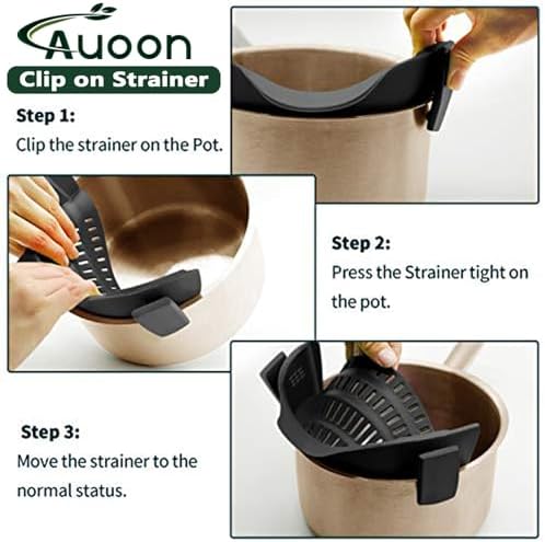 Efficient Quick-Draining Clip-On Strainer