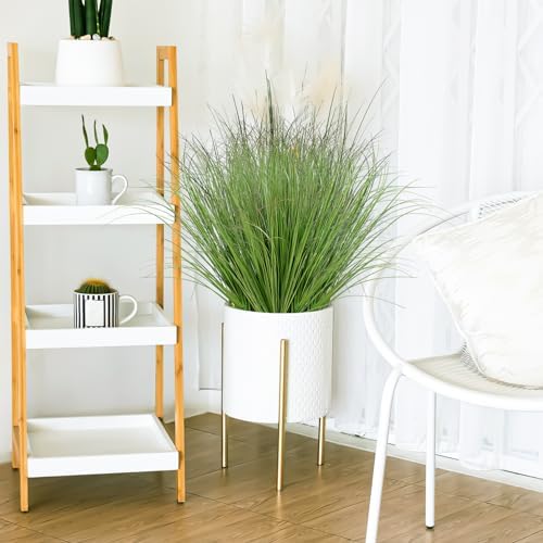24 Pack UV Resistant Faux Grass Outdoor artificial plants - 20inch tallrowable