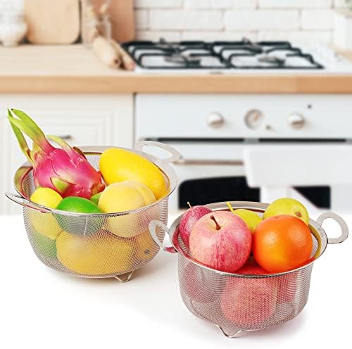 2-Pack Stainless Steel Colanders
