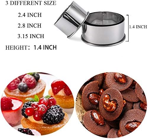 Sturdy Stainless Steel Cookie Cutters 3PC Set