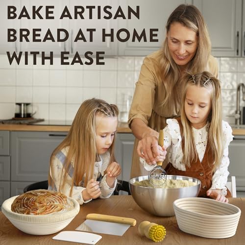 Elevate Your Baking with Benicci Complete Bread Proofing Basket Set