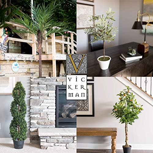 Indoor Decor Vickerman 4 Artificial Marginata Bush in Gray