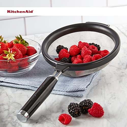 Efficient Black 7-Inch Strainer